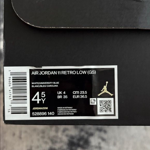 Kids Gray and White Sneakers - Picture 10 of 10